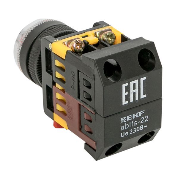  Кнопка ABLFS-22 с подсветкой красн. NO+NC 230В PROxima EKF ablfs-22-r фото в каталоге от BTSprom.by