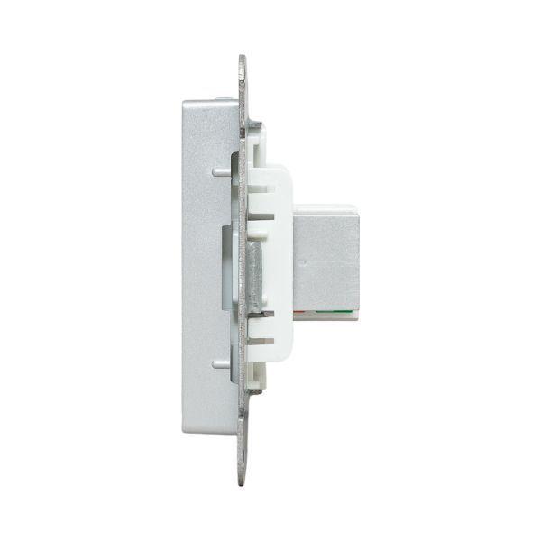  Розетка СП Эпика HDMI + RJ45 кат.5 механизм алюм. EKF UP1-SOA-HDMI+RJ45 фото в каталоге от BTSprom.by