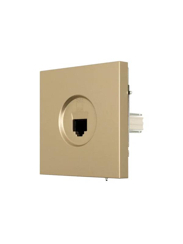  Розетка компьютерная 1-мест. СП ZIMA IP20 зол. LEZARD 704-3688-140 фото в каталоге от BTSprom.by