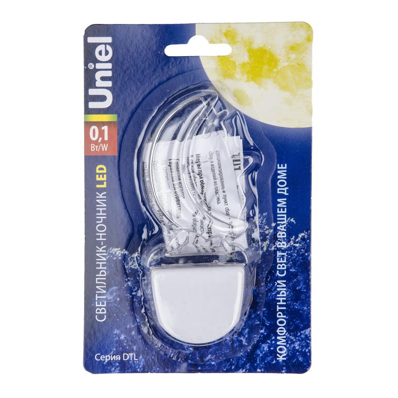 светильник-ночник dtl-315 месяц/white без выкл. тип свечения-бел. uniel ul-00007050 от BTSprom.by