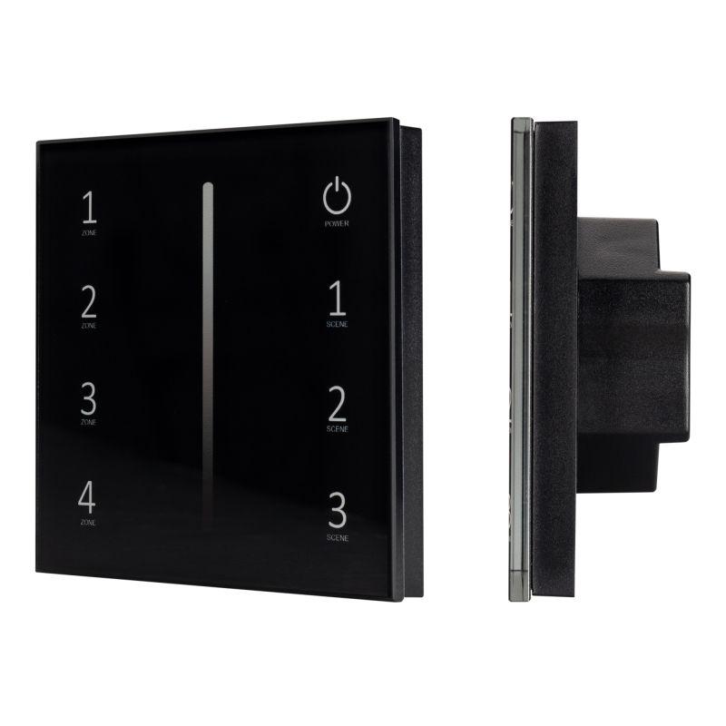 панель sens smart-p17-dim black (230в 4 зоны 2.4g) (ip20 пластик) arlight 028129 от BTSprom.by