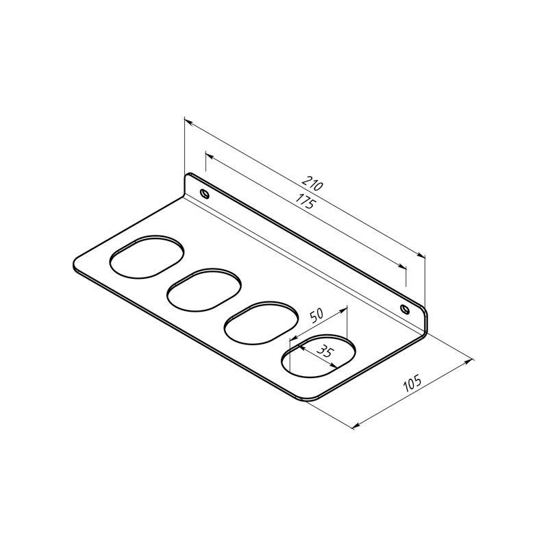  Держатель-органайзер для молотков и кувалд настенный черн. Rexant 38-0687 фото в каталоге от BTSprom.by