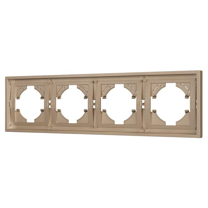 рамка 4-м frm-tendo-pl-4-gd пластик. зол. arlight 053850 от BTSprom.by