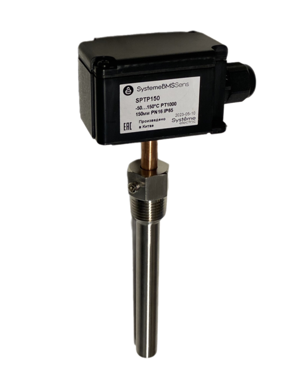 датчик температуры погружной -50-150град.c pt1000 150мм с гильзой se sptp150 от BTSprom.by