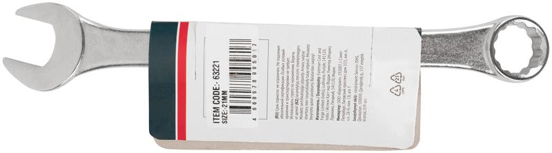  Ключ комбинированный усиленный "Модерн" 21мм FIT 63221 фото в каталоге от BTSprom.by