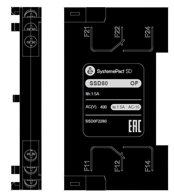 контакт вспомогательный для sd80 2no2nc se ssdof2280 от BTSprom.by