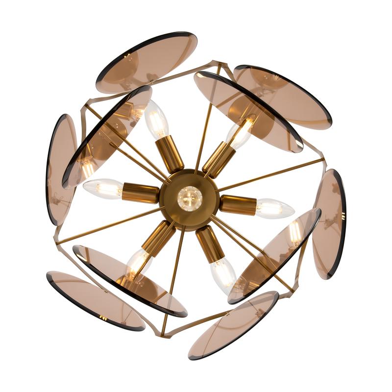  Светильник Tea 60Вт E14х7 IP20 подвесной Freya FR5146PL-07G фото в каталоге от BTSprom.by