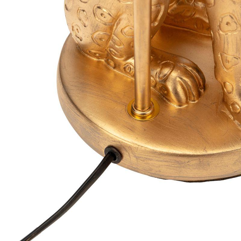  Светильник декоративный настольный Акцент "Леопард" золотой с черн. абажуром с цоколем Е27 40Вт Rexant 603-1020 фото в каталоге от BTSprom.by