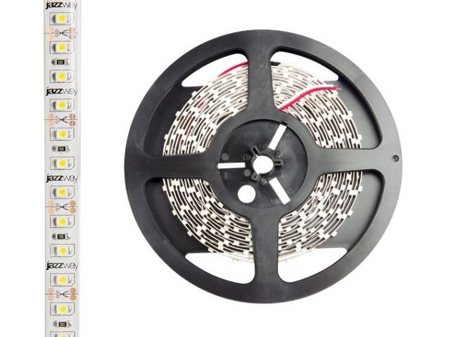 лента светодиодная pls-2835/60 (6.0 вт/м, 480 лм/м, ip20, 12в (5 м в уп.) синяя jazzway (60 диод/м, 8 мм) 2858955 от BTSprom.by