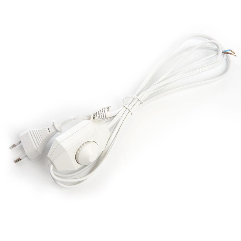 шнур сетевой с диммером 230в 2м бел. dm103-200вт feron 23056 от BTSprom.by