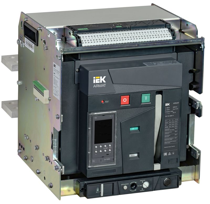 выключатель автоматический воздушный 3п e 1600а 85ка td выдвижн. с комплектом аксессуаров armat iek ar-acb-3ve-085-1600a-tdcf от BTSprom.by