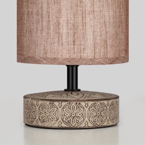  Лампа настольная Eleanor 7070-502 1хE14 40Вт керамика кофейная Rivoli Б0057270 фото в каталоге от BTSprom.by