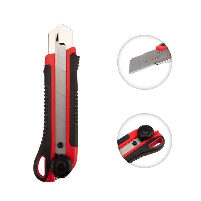  Нож с сегментированным лезвием 25мм корпус ABS пластик обрезиненный Rexant 12-4919 фото в каталоге от BTSprom.by