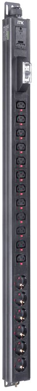 блок распределения питания base pdu pv1112 23u 1ф 32а 6schuko 12c13 3м iec60309 itk bs-pv-43-12c13-06d-12 от BTSprom.by