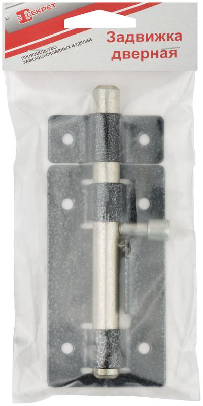  Задвижка накладная усиленная для дверей круглый ригель серебр. 66691 фото в каталоге от BTSprom.by