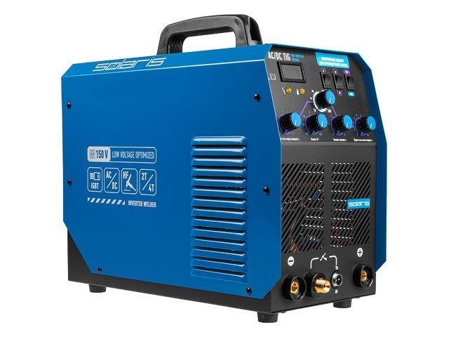 инверторный аппарат аргонодуговой сварки solaris tig-220 ac/dc (ac/dc tig, hf, mma, 200 a, 150 в-240 в) tig-220acdc от BTSprom.by