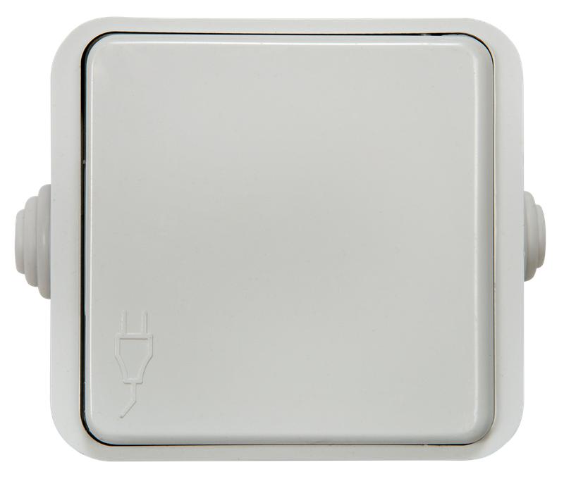 розетка 1-м сп aqua 3110 16а ip20 с крышкой п/герм. бел. asd / in home 4690612000541 от BTSprom.by
