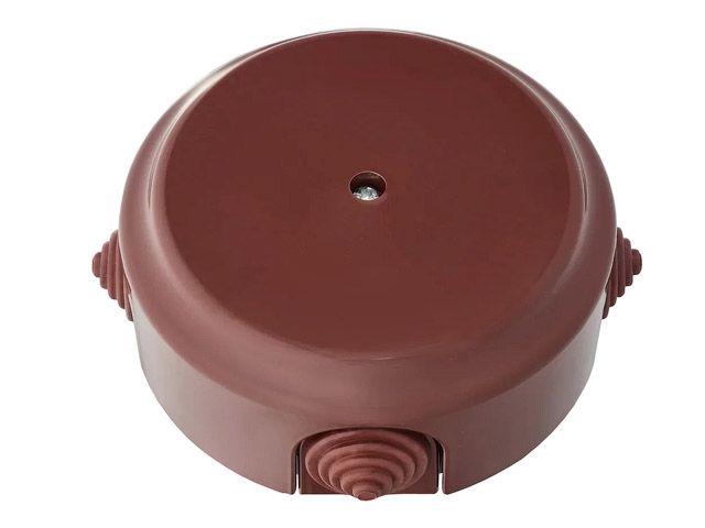 коробка монтажная км-447 коричневая, ретро, bylectrica (124,5х124,5х45) км-447кор от BTSprom.by