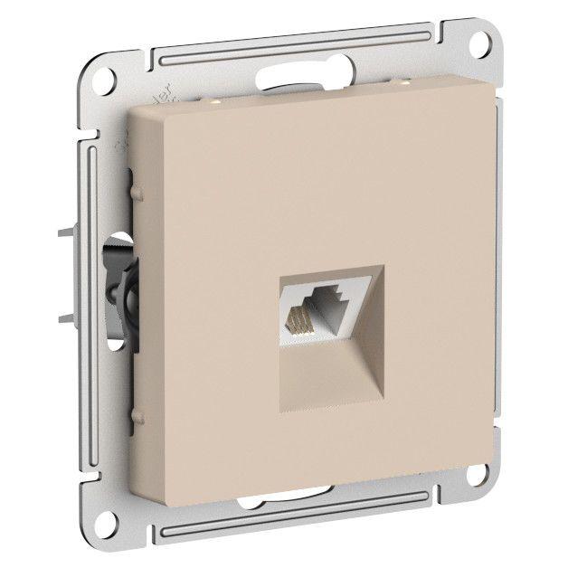 розетка телефонная atlasdesign rj11 механизм песочн. se atn001281 от BTSprom.by