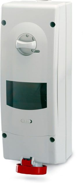 розетка настенная с механической блокировкой и din-рейкой на 6 модулей артикул dis5683286 ip67 32а 3p+e 400в dkc dis5683286s от BTSprom.by