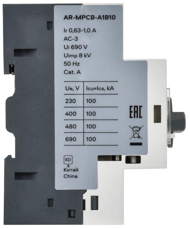  Выключатель автоматический защиты двигателя A1 GV2P 0.63-1А ARMAT IEK AR-MPCB-A1B10 фото в каталоге от BTSprom.by