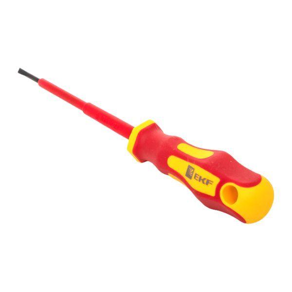  Отвертка SL2.5х80мм Master 1000В Basic EKF sl-2.5-80-mas-in фото в каталоге от BTSprom.by