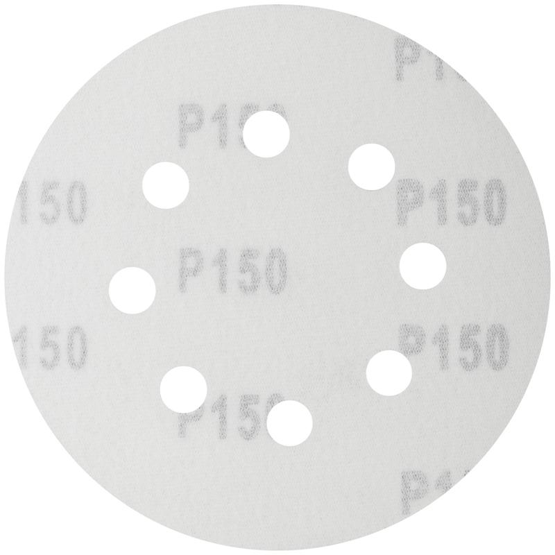  Круг шлифовальный с отверстиями (липучка) алюм./оксид 125мм (уп.5шт) Р 150 FIT 39667 фото в каталоге от BTSprom.by