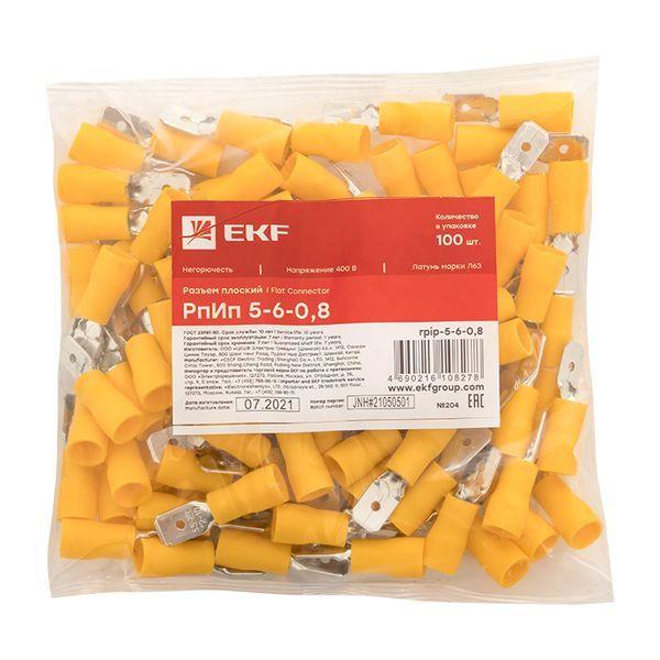  Разъем плоский РпИп 5-6-0.8 (уп.100шт) EKF rpip-5-6-0.8 фото в каталоге от BTSprom.by