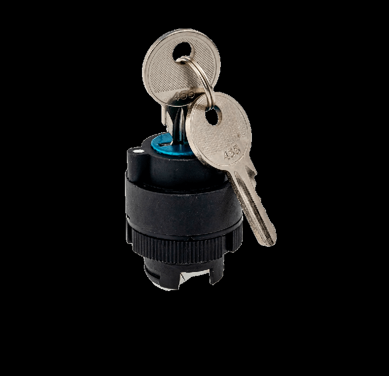 головка переключателя с ключом черн. 2 полож. фикс. 1 выемки пласт. mtb2-eg2 овен 43278 от BTSprom.by