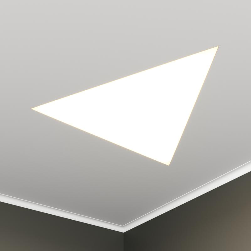 светильник светодиодный rve-lbx-trio-646-vg 23вт 4000к 646х566х110мм треугольник встраив. под шпаклевку бел. rvelektro rve00003476 от BTSprom.by