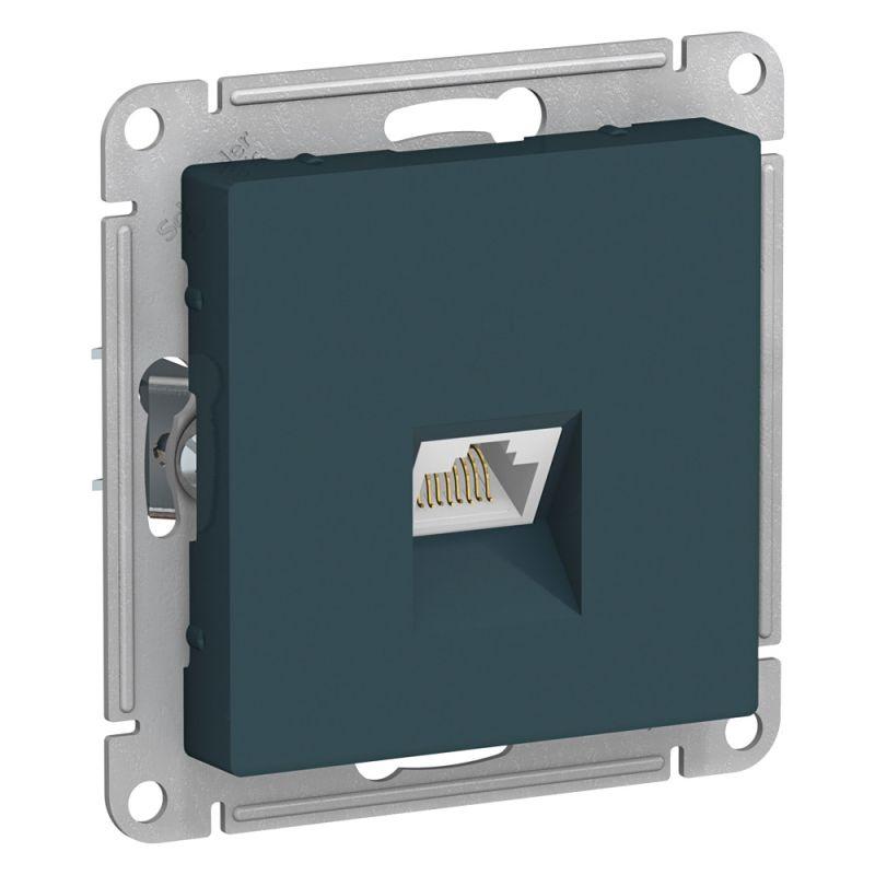 розетка компьютерная atlasdesign rj45 кат.6a механизм изумруд se atn000886 от BTSprom.by
