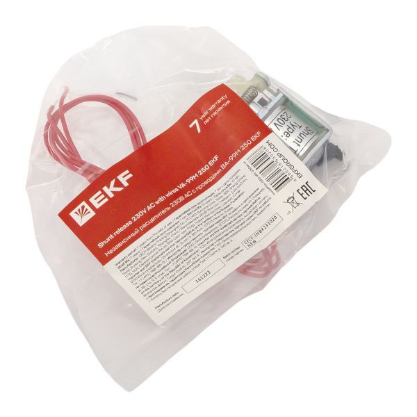  Расцепитель независимый 230В АС ВА-99М 250 с проводами EKF mccb99m-250-sht-230ac-w фото в каталоге от BTSprom.by