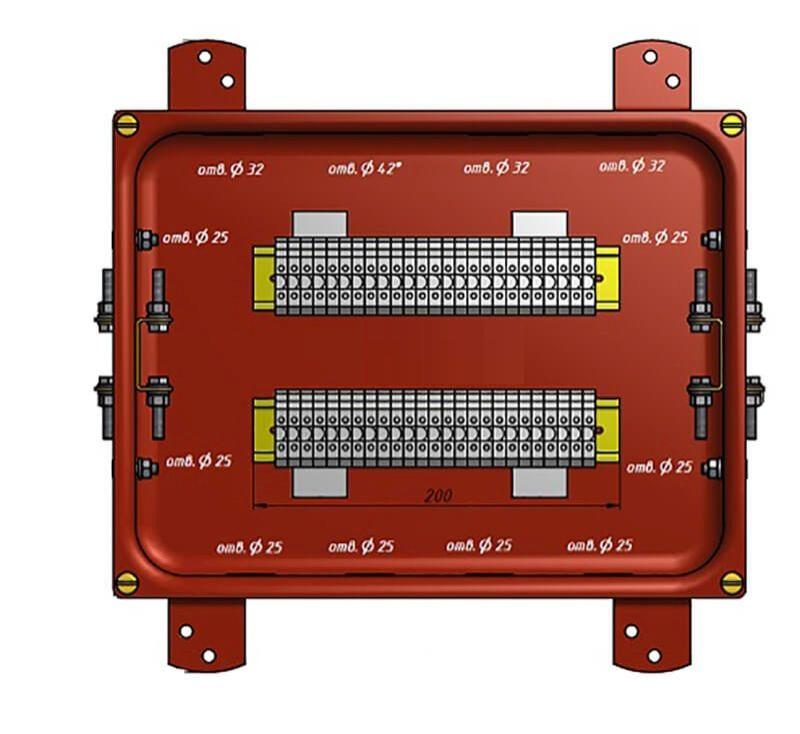 коробка кс-30 ухл1.5 ip65 метал. заглушки гофроматик zeta30355 от BTSprom.by