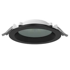 светильник светодиодный dl-01 pro 160мм 15вт 4000к 176x51мм ip65/40 круглый встраив. аварийный автономный постоянного действия ral9005 черн. муар с защитным силикатным стеклом varton v1-rf-90183-gla00-6501540 от BTSprom.by