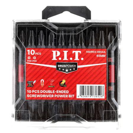 бита ударная двусторон. магнитная ph2-ph2х65мм impact торсион (кейс) (уп.10шт) p.i.t. asdr03-065aa от BTSprom.by