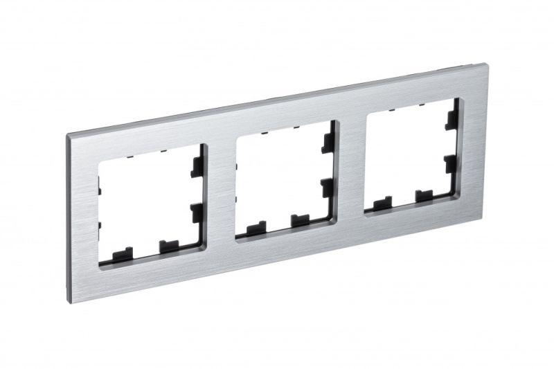 рамка 3-м atlasdesign nature метал. серебр. se atn312103 от BTSprom.by