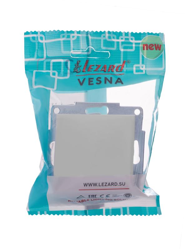 выключатель 1-кл. сп vesna механизм бел. lezard 742-0288-100 от BTSprom.by