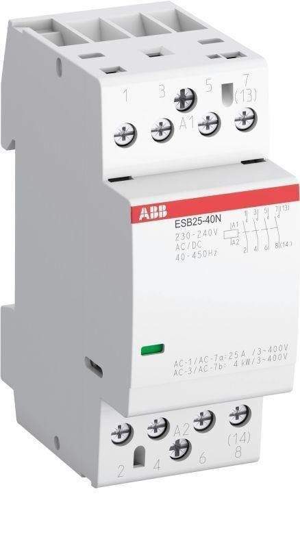 контактор esb25-40n-01 модульный (25а ас-1 4но) катушка 24в ac/dc abb 1sae231111r0140 от BTSprom.by