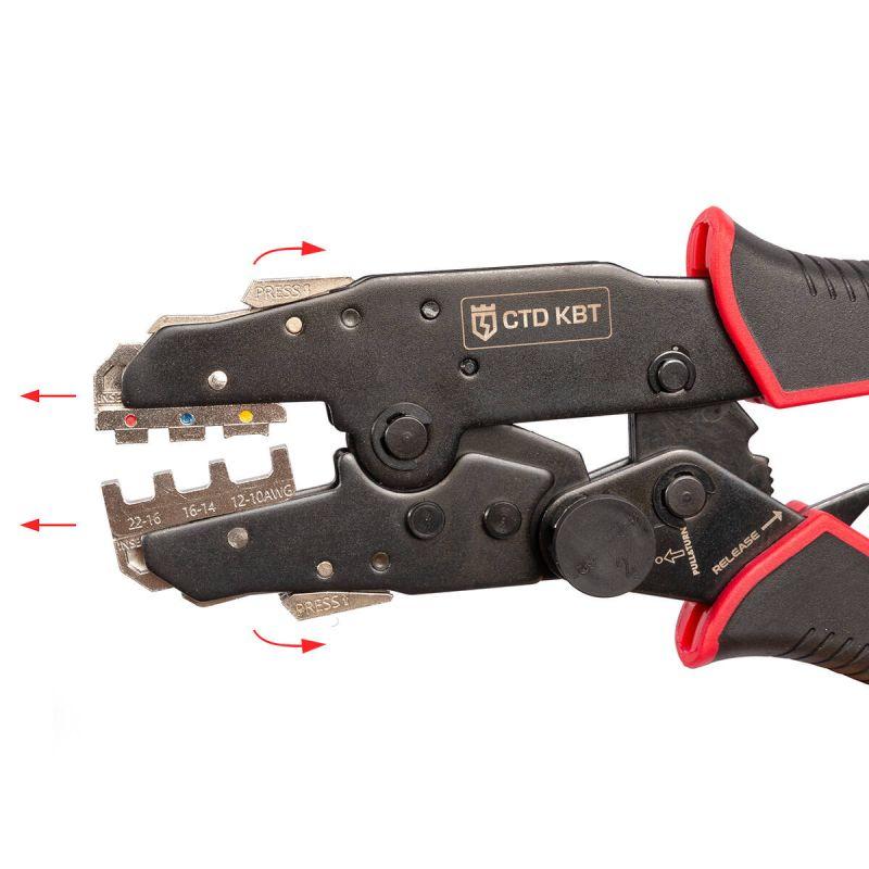  Пресс-клещи с набором матриц CTD+5 серия QUICK PRO КВТ 101859 фото в каталоге от BTSprom.by