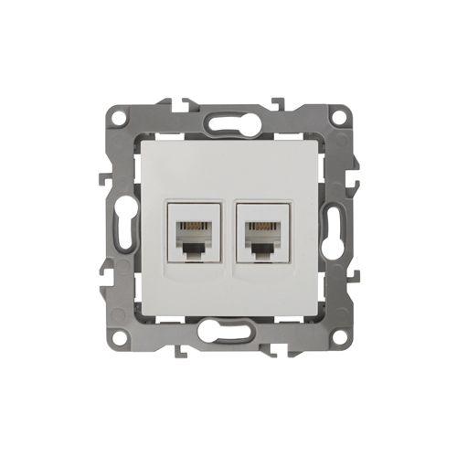 розетка телефонная 2-м эра12 12-3106-01 rj11 бел. эра б0014717 от BTSprom.by