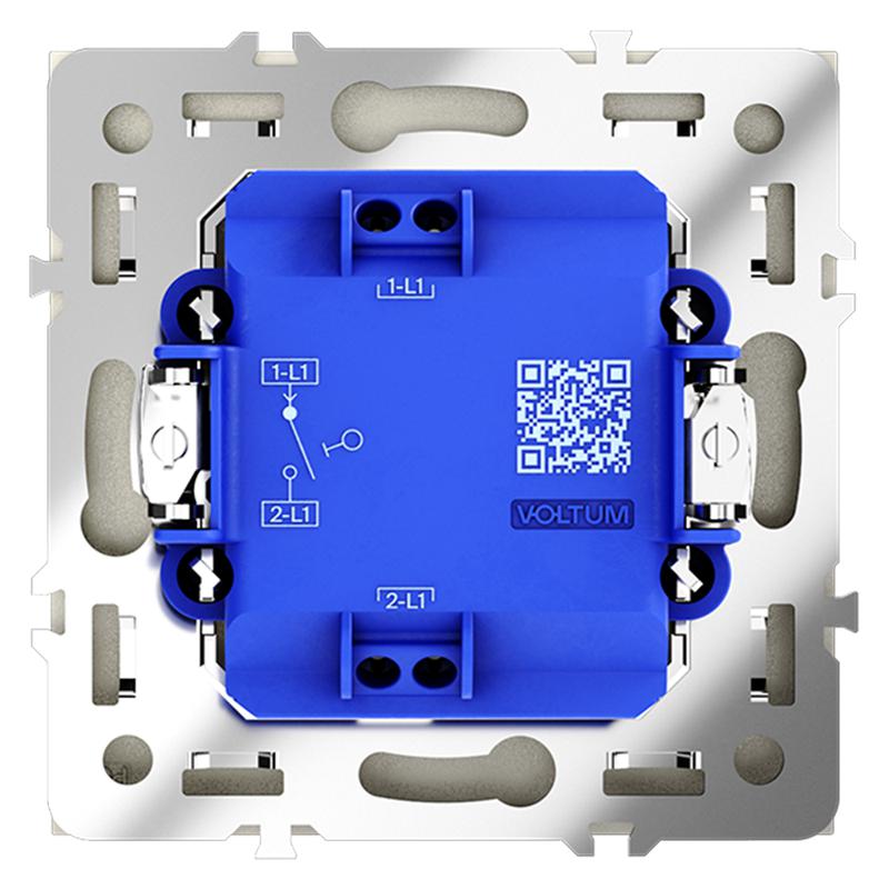  Выключатель 1-кл. СП S70 10А механизм сталь Voltum VLS010105 фото в каталоге от BTSprom.by