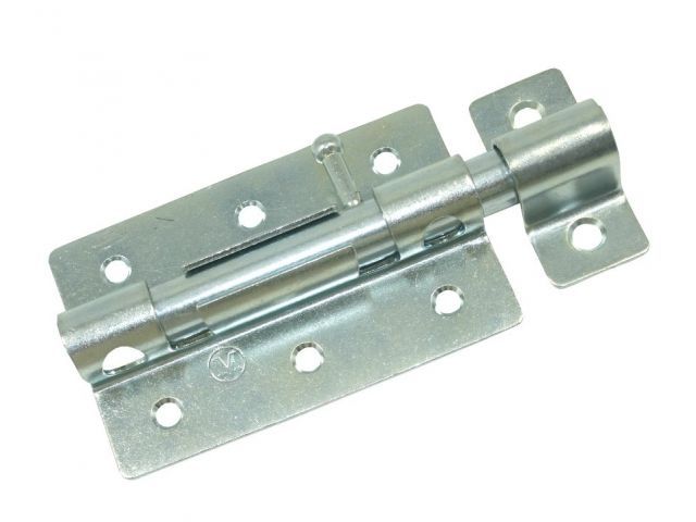 задвижка дверная 100 мм зд-08, белый цинк starfix smp-07693-1 от BTSprom.by