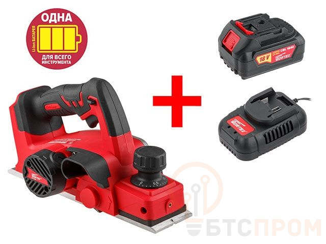 Аккум. рубанок WORTEX CPL 2082 в кор. ALL1+АКЦИЯ (аккумулятор и зарядное в комплекте) (18.0 В, 15.000 об/мин, ширина: 82 мм, макс.глубина: 2,0 мм, 2,6 CPL208200029A1 фото в каталоге от BTSprom.by  Аккум. рубанок WORTEX CPL 2082 в кор. ALL1+АКЦИЯ (аккумулятор и зарядное в комплекте) (18.0 В, 15.000 об/мин, ширина: 82 мм, макс.глубина: 2,0 мм, 2,6 CPL208200029A1 фото в каталоге от BTSprom.by