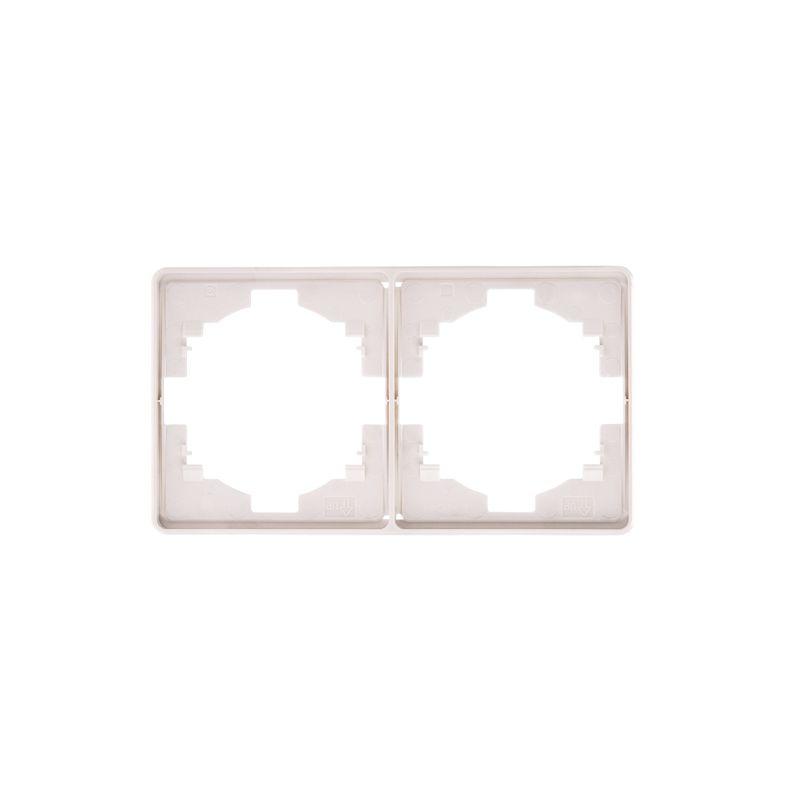 рамка 2-м round miele перламутр kranz kr-78-0752-1 от BTSprom.by