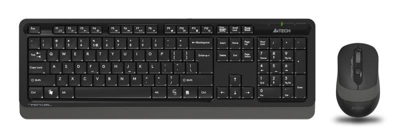 комплект клавиатура+мышь fstyler fg1010 клавиатура черн./сер. мышь черн./сер. usb беспроводная multimedia fg1010 grey a4tech 1147570 от BTSprom.by