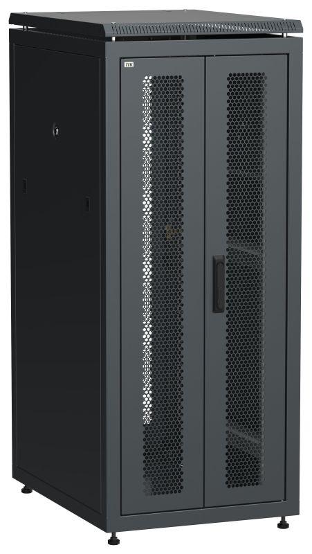 шкаф сетевой linea n 19дюйм 28u 600х800мм передн. перфорир. распашная двустворчат. задн. перфорир. чер. itk ln05-28u68-2pp от BTSprom.by
