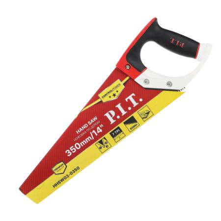 ножовка по дереву control 350мм 7 tpi трехгранная заточка сталь 65mn p.i.t. hhsw03-0350 от BTSprom.by