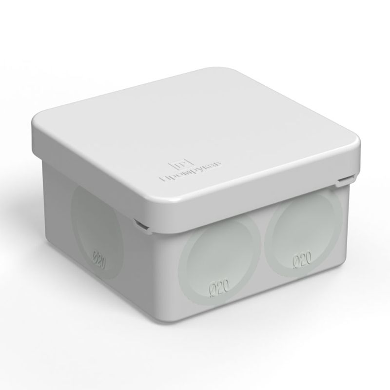 коробка распределительная оп для прямого монтажа двухкомпонентн. безгалогенная (hf) 70х70х40 промрукав 60-0200 от BTSprom.by