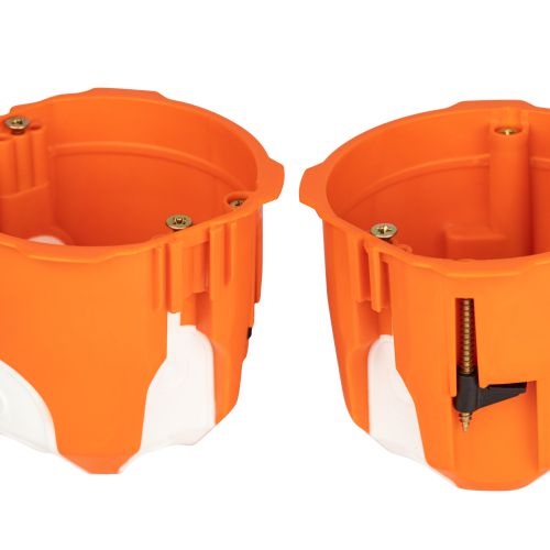  Коробка установочная универсальная 71х65мм для твердых и полых стен саморез. KUU-71-65-unibox оранж. ЭРА Б0061062 фото в каталоге от BTSprom.by