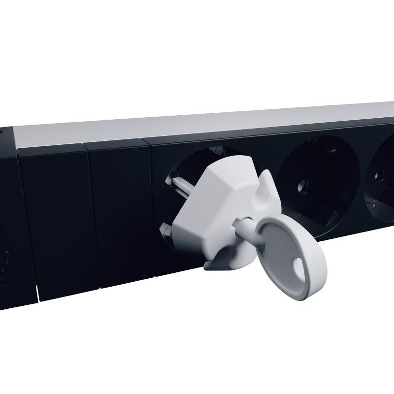 набор заглушек блокировочных для блоков распр. питания (pdu) нем. стандарт плюс ключ (уп.6шт) leg 646890 от BTSprom.by